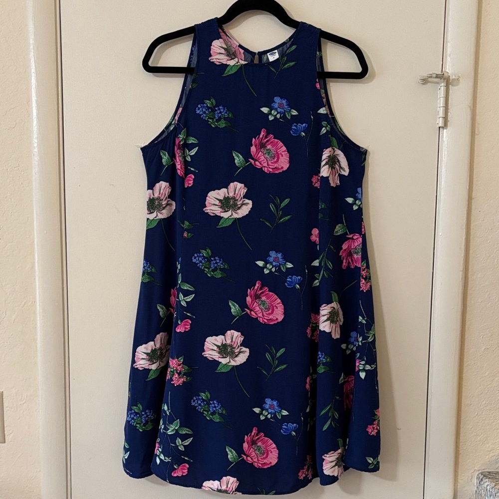 Floral Navy Blue Women’s Dress